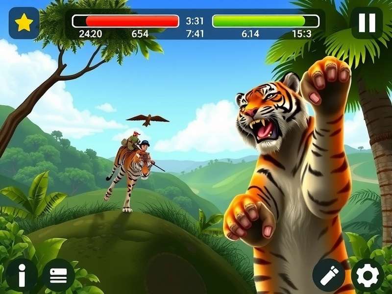 Agra Wildlife Safari players in multiplayer safari mode